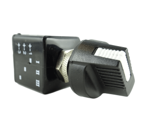 Przełącznik obrotowy 4-stopniowy 0-1-2-3  12V/24V   pokrętło 4-pin