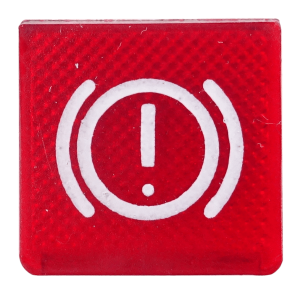 Awaria układu hamulcowego, kontrolka - płytka podświetlana, czerwona