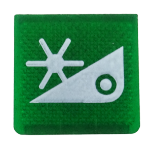 Narzędzie tnące - płytka podświetlana, zielona