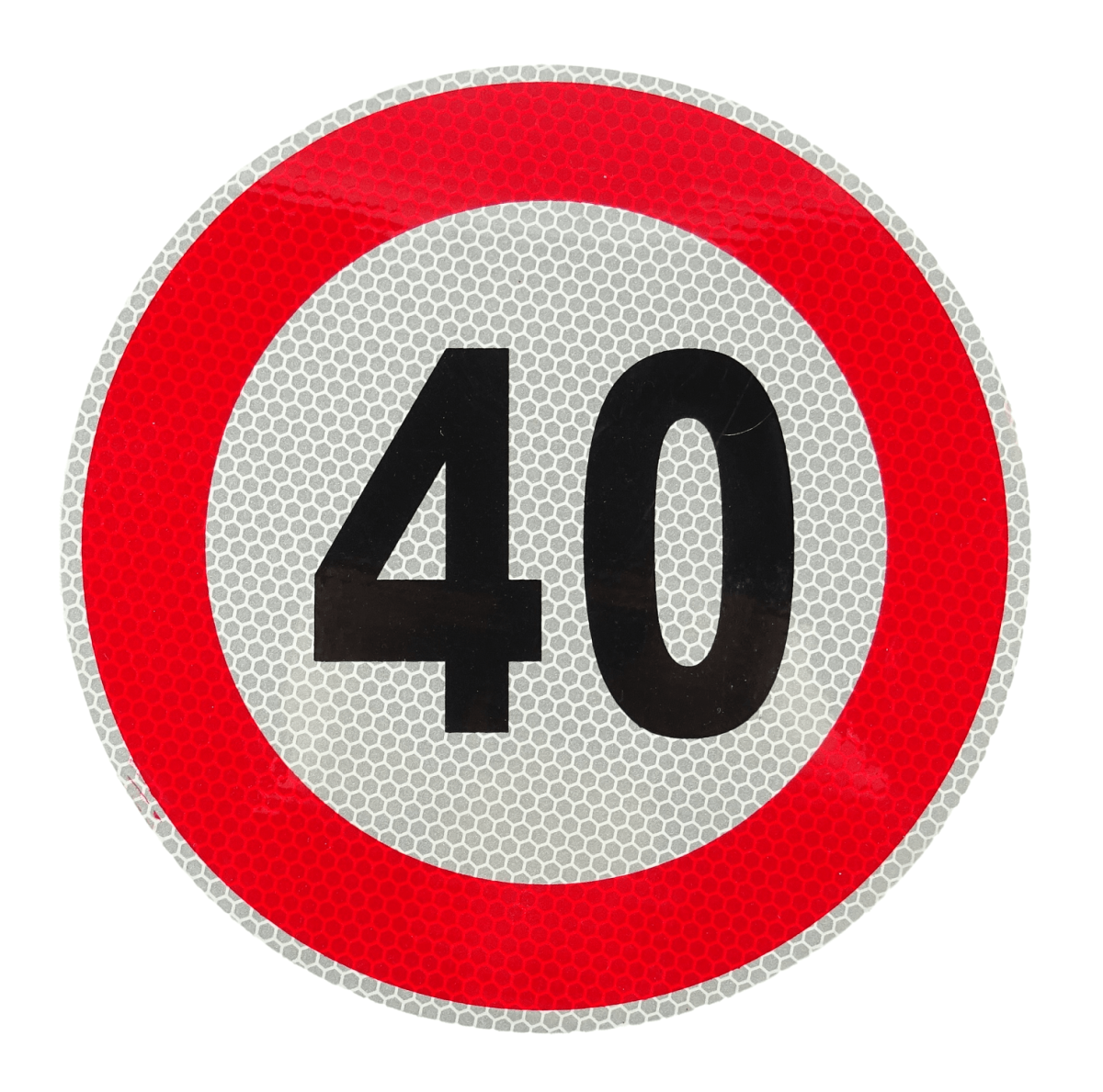 naklejka limit prędkości 40 km/h