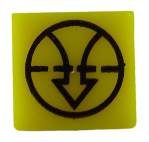 Kontrolka filtru powetrza - płytka podświetlana, żółta