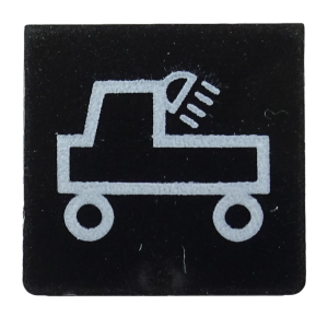 Oświetlenie siodła, naczepy ciągnika - płytka czarna