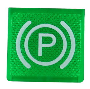 Hamulec ręczny - płytka podświetlana, zielona