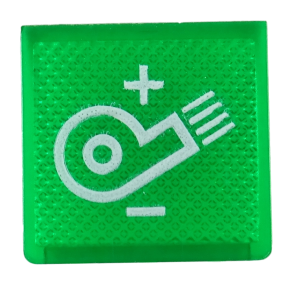 Regulacja obrotów dmuchawy - płytka podświetlana, zielona