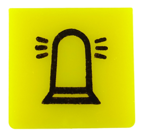 Światło ostrzegawcze tzw kogut - płytka podświetlana, żółta